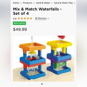 Lakeshore learning mix and match waterfall.